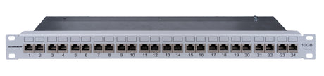 Foto: DE-EMBEDDED LINE Patchpanel 19" 24xRJ45 10GB Klasse Ea, 1HE