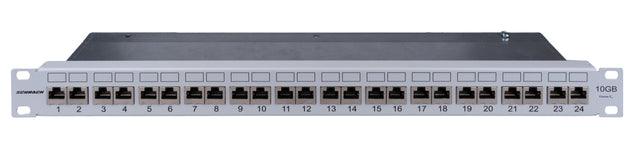 Foto: DE-EMBEDDED LINE Patchpanel 19" 24xRJ45 10GB Klasse Ea, 1HE