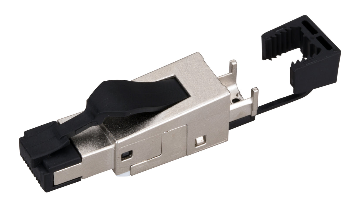 Feldkonfektionierbarer RJ45 Ind.-Stecker gesch.Cat.6a,Gerade
