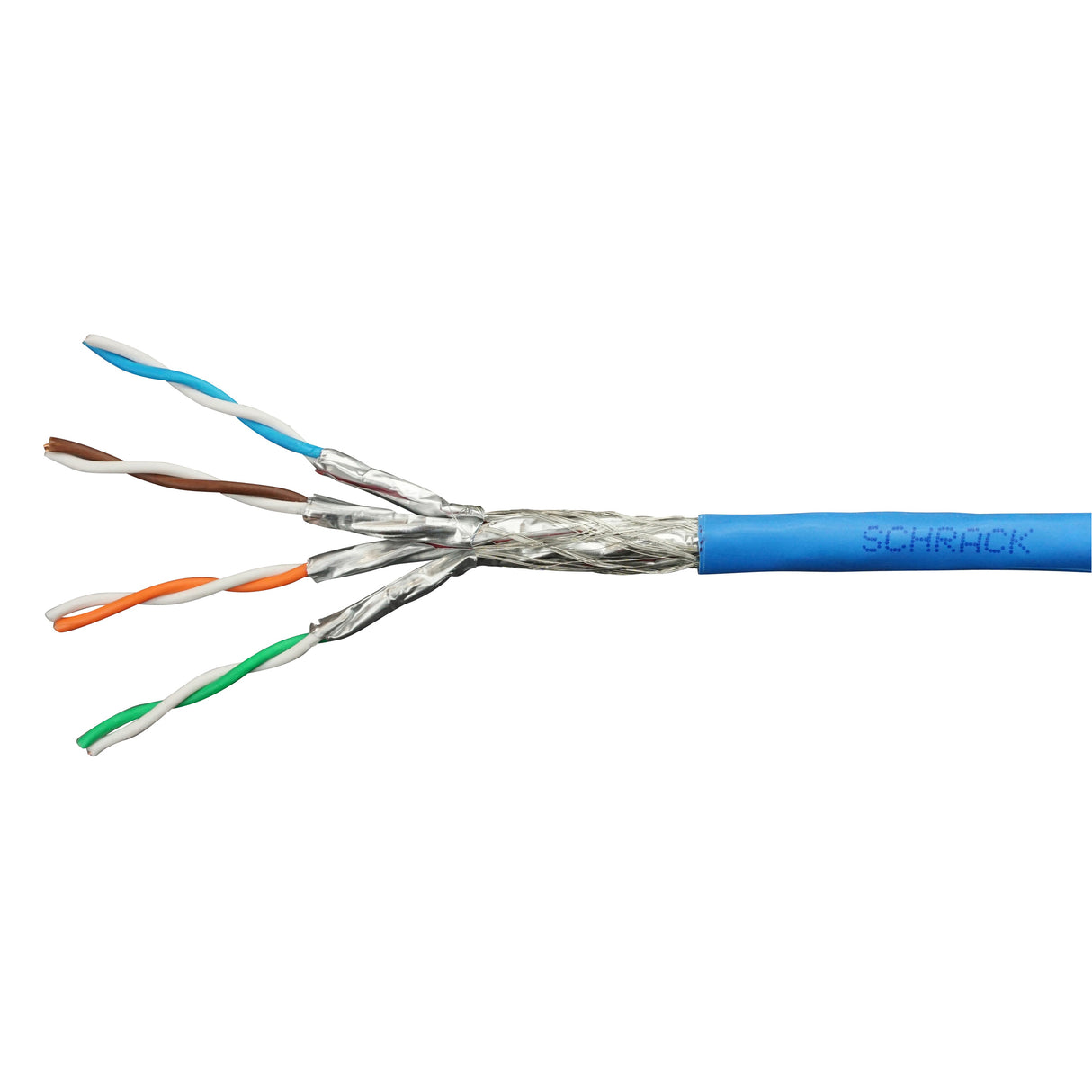 S/FTP Kabel Cat.7, 4x2xAWG23/1, 1000MHz, LS0H, Dca 40% blau