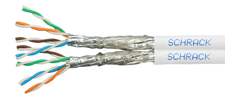 S/FTP Kabel Cat.7, 2x(4x2xAWG23/1),1000MHz,LS0H,Dca,30%
