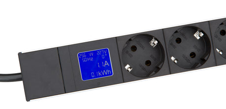 IT METER LINE Netzleiste Leistungsmessung, 8xSchuko, 19",1HE
