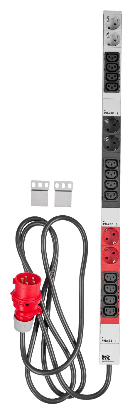 IT METER LINE Netzl.Passiv,IN:CEE 16A Rot,12C13,6Schuko,L821