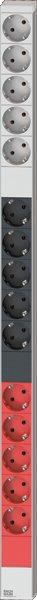 IT METER LINE Netzl.Passiv,IN:CEE 16A Rot,OUT:15xSchuko,L821