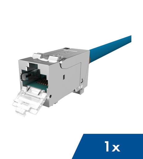 PERFORMANCE LINE Buchse RJ45 geschirmt Cat.6a, Einzelpackung