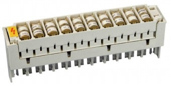 Foto: Telefon Überspannungsmagazin mit 20 Ableitern 8x6mm 230V
