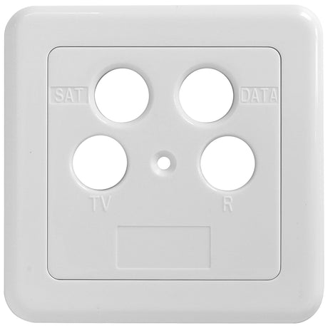 Foto: SAT Abdeckung 4-Loch für HSATD4DA, 75x75mm, RAL9010 SZU 2-12