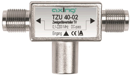 SAT Zweigeräteverteiler F-Stecker Quick-2xF-Buchse,TZU 40-02