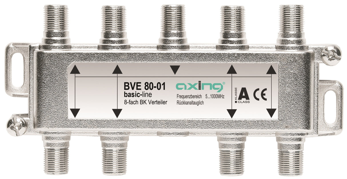 BK Verteiler F-Buchse-8xF-Bu,Multimedia,5-1.006MHz,BVE 80-01