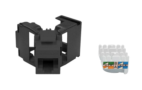 Foto: TOOLLESS LINE Buchse RJ45 ungeschirmt Cat.6 (SFA), schwarz