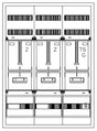 Foto: Zählerverteiler 2xZF, H=1100 B=800 T=210mm, 1xTSG