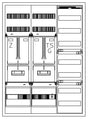 Foto: Zählerverteiler 1xZF, H=1100 B=800 T=210mm, 1xTSG, VF