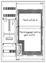 Foto: Zählerverteiler 1xZF, H=1100 B=800 T=210mm, 2xMF