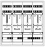Foto: Zählerverteiler 3xZF, H=1100 B=1050 T=210mm, 1xTSG