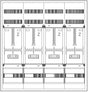 Foto: Zählerverteiler 4xZF, H=1100 B=1050 T=210mm