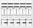 Foto: Zählerverteiler 5xZF, H=1100 B=1300 T=210mm