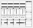 Foto: Zählerverteiler 3xZF, H=1100 B=1300 T=210mm, 1xTSG, VF