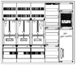 Foto: Zählerverteiler 2xZF, H1100 B1300 T210mm, 1xTSG, VF, MF, APZ