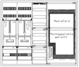 Foto: Zählerverteiler 1xZF, H=1100 B=1300 T=210mm, 1xTSG, VF, 2xMF