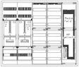 Foto: Zählerverteiler 1xZF, H=1100 B=1300 T=210mm, 1xTSG, MF, 2xVF