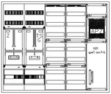 Foto: Zählerverteiler 1xZF, H1100 B1300 T210mm, 1xTSG,MF,APZ, 2xVF