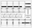 Foto: Zählerverteiler 7xZF, eHZ, H=1100 B=1300 T=210mm, 1xTSG