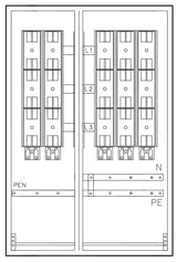 Foto: Mehrfach Hausanschlussk. STW MÜ, 2EW-3HA, 1200x800x350mm