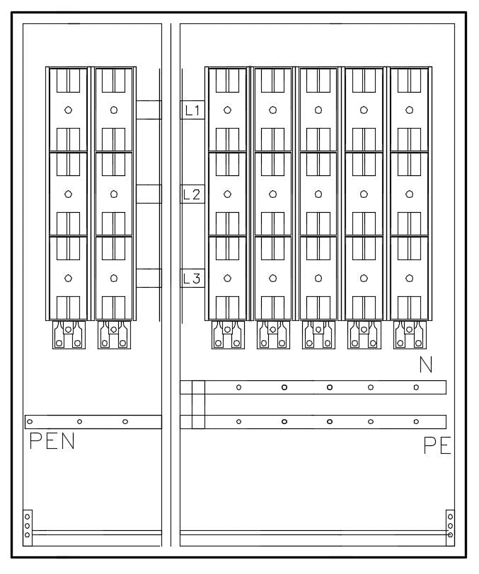 Mehrfach Hausanschlussk. STW MÜ, 2EW-5HA, 1200x1000x350mm