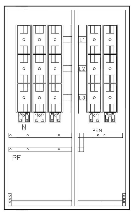 Foto: Mehrfach Hausanschlussk. STW MÜ, 3HA-2EW, 1200x800x350mm