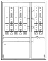 Foto: Mehrfach Hausanschlussk. STW MÜ, 5HA-2EW, 1200x1000x350mm