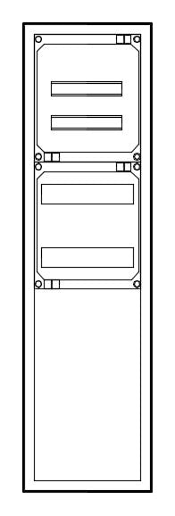 Vollisolierter Automatenvert. 1100x300x210mm, 5-reihig, 1 ZB