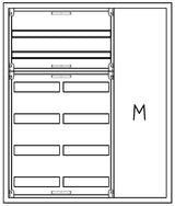 Foto: Automatenverteiler H=950 B=800 T=210mm mit Montageplatte M1
