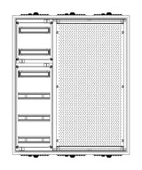Foto: Automatenverteiler H=950 B=800 T=210mm mit Montageplatte M2