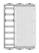 Foto: Automatenverteiler H=1100 B=800 T=210mm mit Montageplatte M2