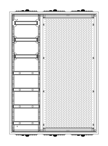 Foto: Automatenverteiler H=1100 B=800 T=210mm mit Montageplatte M2