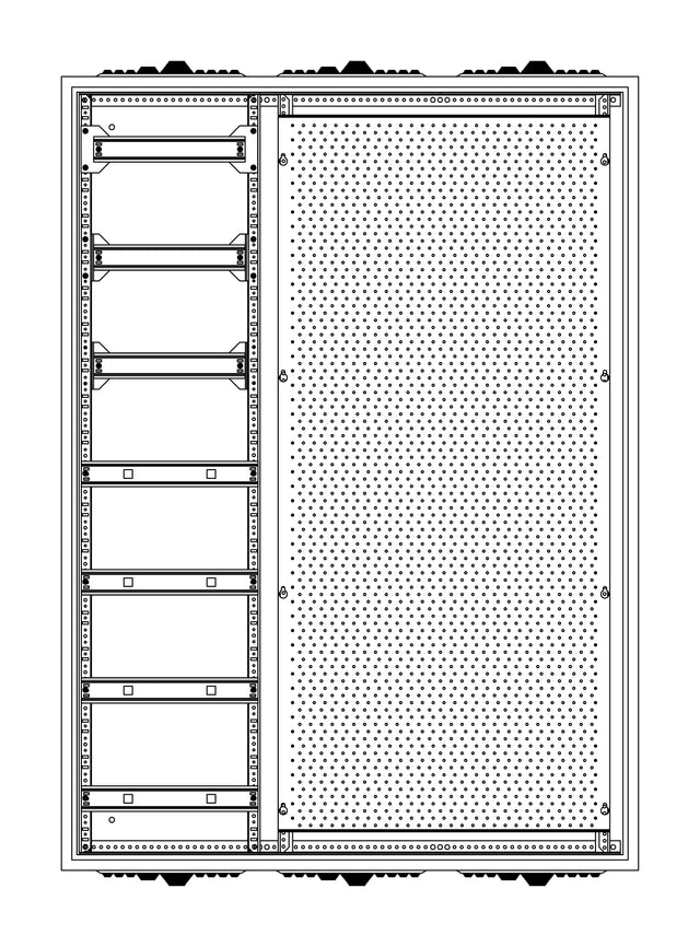 Foto: Automatenverteiler H=1100 B=800 T=210mm mit Montageplatte M2