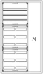 Foto: Automatenverteiler H=1400 B=800 T=210mm mit Montageplatte M1