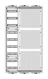 Foto: Automatenverteiler H=1400 B=800 T=210mm mit Montageplatte M2