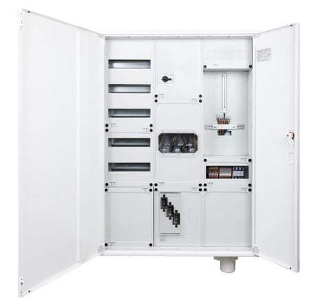 Foto: Wandlermessschrank 100A, Stadtwerke München, IP54, RAL7035