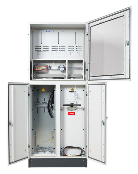 Foto: WMS, 400A, 5-pol, komplett, STW MÜ 800x800, 3 Feld breit