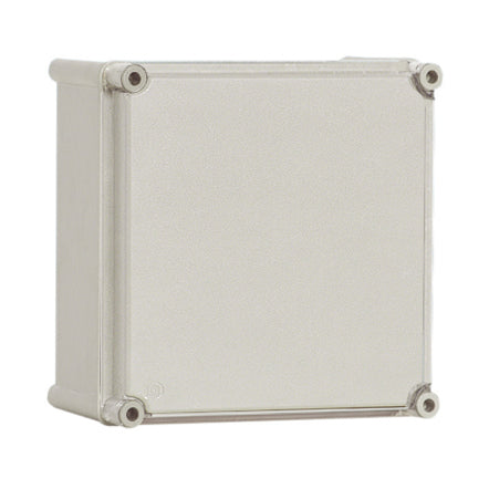 Foto: Polyester Gehäuse mit PC-Deckel, grau, 360x360x171mm