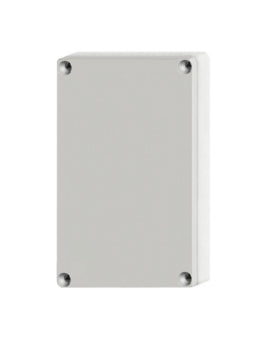 Foto: ABS Gehäuse+Deckel grau m. Scharnier, 95x65x60mm, RAL7035