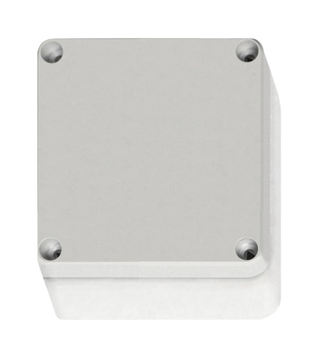 Foto: ABS Gehäuse mit Deckel grau, 130x130x75mm, RAL7035