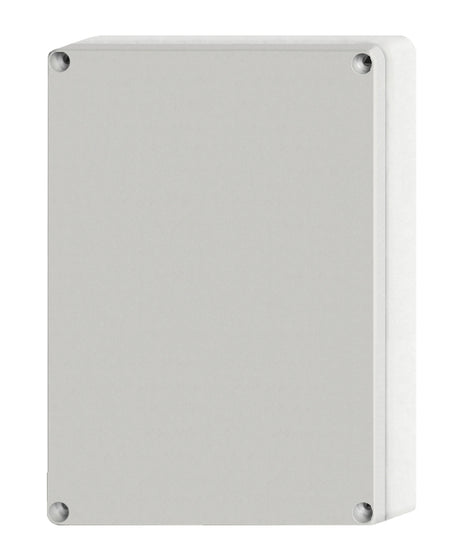 Foto: ABS Gehäuse mit Deckel grau, 240x191x107mm, RAL7035