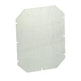 Montageplatte 210x160x1,5mm, galvanisiertes Stahlblech