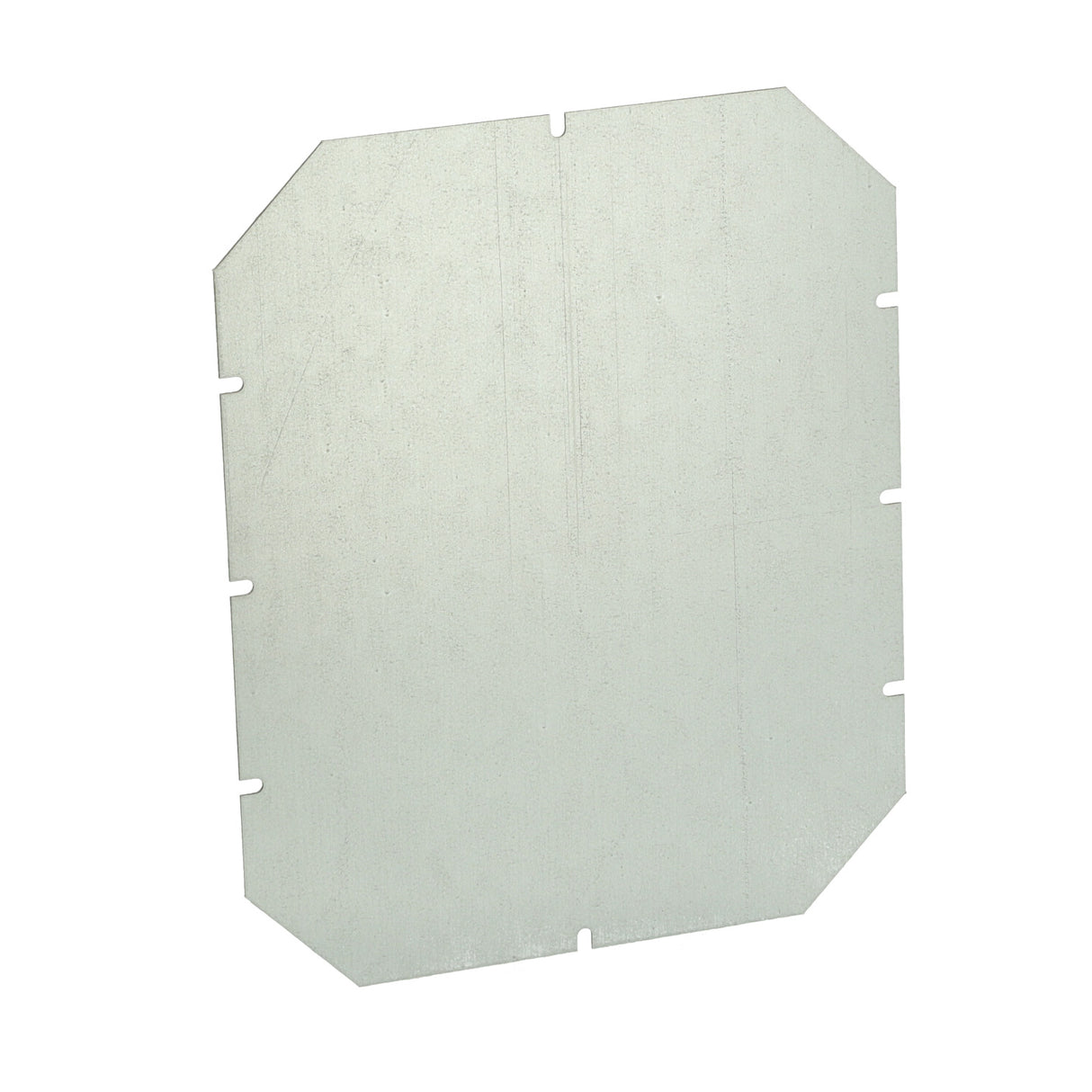 Montageplatte 265x215x1,5mm, galvanisiertes Stahlblech