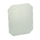 Montageplatte 265x215x1,5mm, galvanisiertes Stahlblech