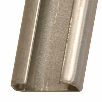 Foto: C-Schiene ungelocht, Stahl, 2000x21x8,5mm (LxBxH)