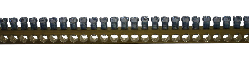 Klemmschiene Messing 16mm², Länge=1m