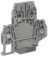 Doppelstockklemme 2,5mm², Type DBC.2, grau